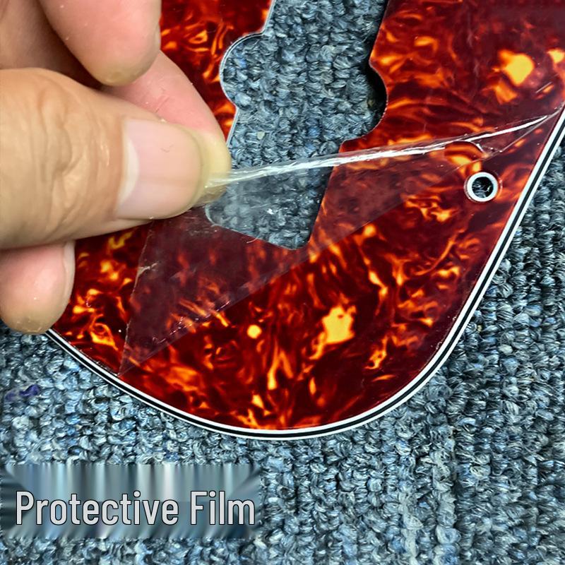 ST Elektrický kytarový pickguard SSH Panel z hliníkové fólie s duálními velkými kulatými otvory pro snímače