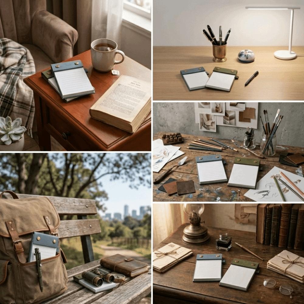 Tearable Sticky Notes Vintage Pocket Notebook Convenient A6 Notepad  Office Use