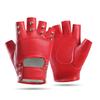 Personalized Rivet Dancing Leather Gloves Half Fingers Bare Fingers Nightclub Performance Ladies Punk Non-mainstream Leather Street Dance Gloves