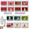Cute Snowman Dog Santa Claus  Snowflake Christmas Tree Italian Charm Links Fit 9MM Stainless Steel Bracelet Women Men DIY Making