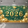 Grad Celebration Display Shiny Letters Graduation Banner Grad Party Background Festive Design Congrats Display For Class Of 2026
