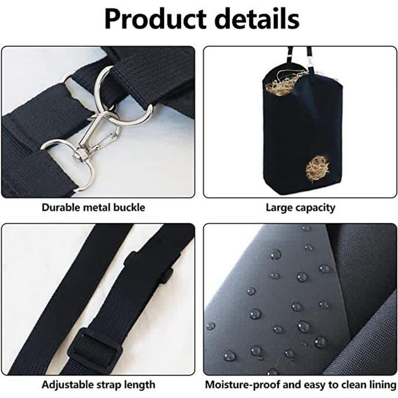 Horse Hay Bag Waterproof Oxford Cloth Slow Feed Hay Bags For Horses Multifunctional Pet Accessories Lightweight Food Storage