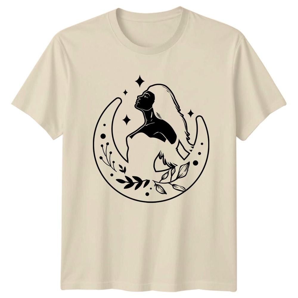 Moon Goddess TShirt Celestial Magic Unisexs Unisexs Witchy Tee