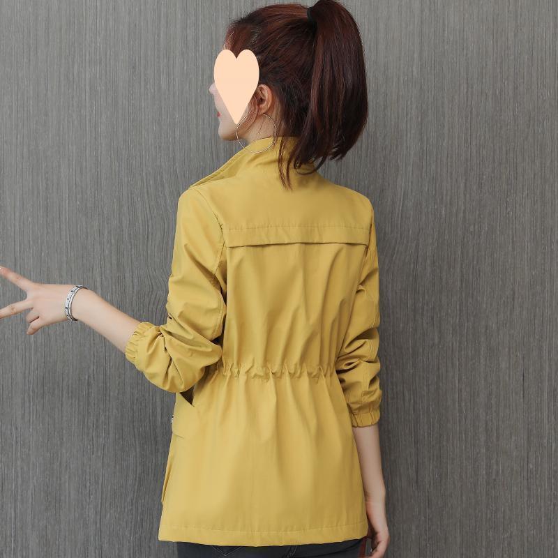 trench coat 2025 new spring clothes waist thin small women spring and autumn women stand-up collar foreign style age-reducing jacket