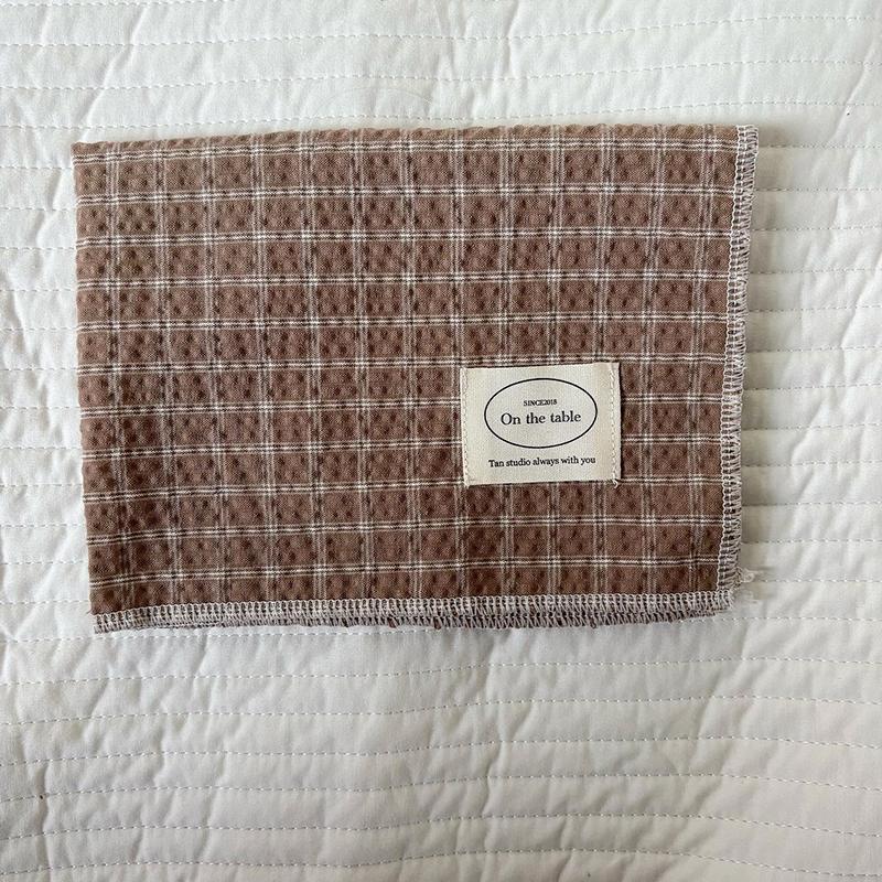 

28*38cm Grid Multiple Colors Tablecloth Slip-resistant Stripe Ornament Rectangular Design Decorative 7 Styles