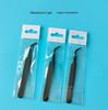 Gold Feather Curved Tweezers for Eyelash Extensions and DIY Nail Art.
