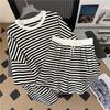 Breathable Women Tee Shorts Suit Summer Fashion Ladies T Shirt Short Pants Suit