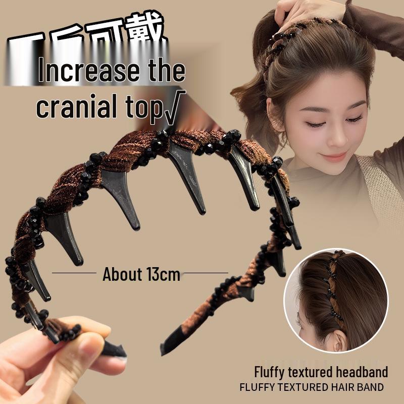 2025 Women's Luxury Pearl Skull Headband: Stylish Fashion Accessory for Face Washing