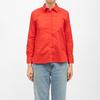 Red Carli Cotton Long Sleeve Shirt Woman