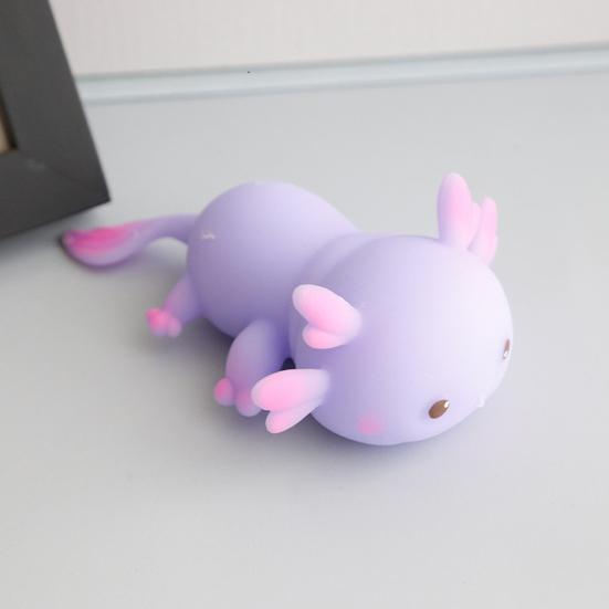 Cartoon Salamander Squeeze Toy Anxiety Stress Relief Salamandrid Pinch Sensory Toy Kids Teens Adults Soft Stress Ball Animal Fidget Toy