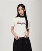 Wacky Willy Women'S Embroidered Graphic Short Sleeve Knit Cream