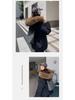 Women's 2025 Winter Thickened American Style Fur Collar Workwear Parka Jacket
