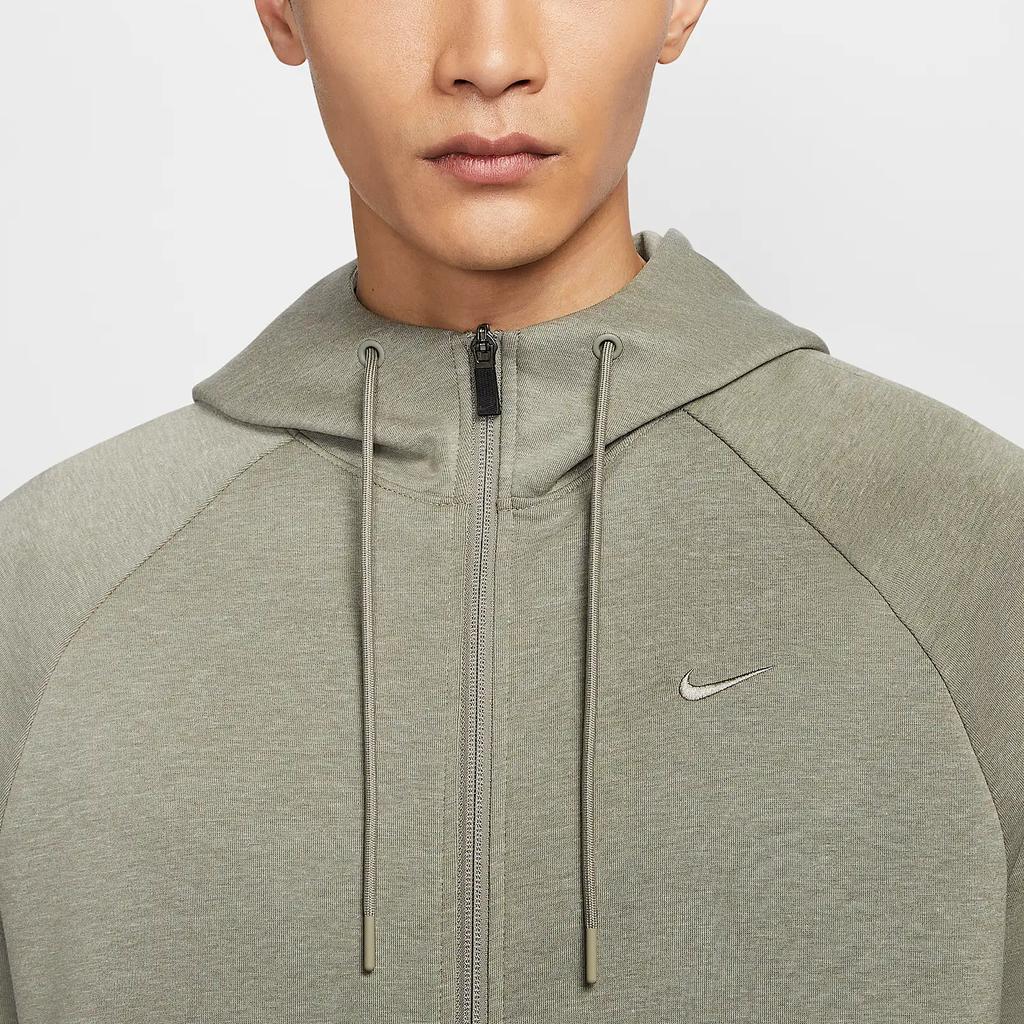Nike Solid Color Hooded Zipper Cardigan Long Sleeve Jacket Spliced Vintage Sweatshirt Men jackets Light-Army-Green FZ0968320