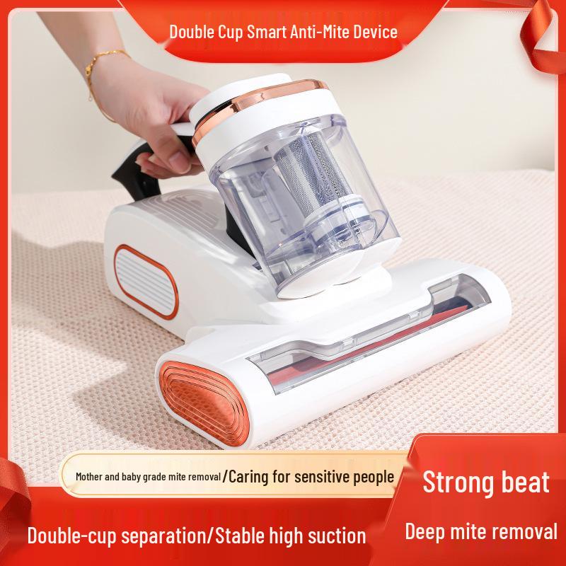 High-Power Anti-Mite Bed Vacuum Cleaner with UV Sterilizer and Dual-Cup System