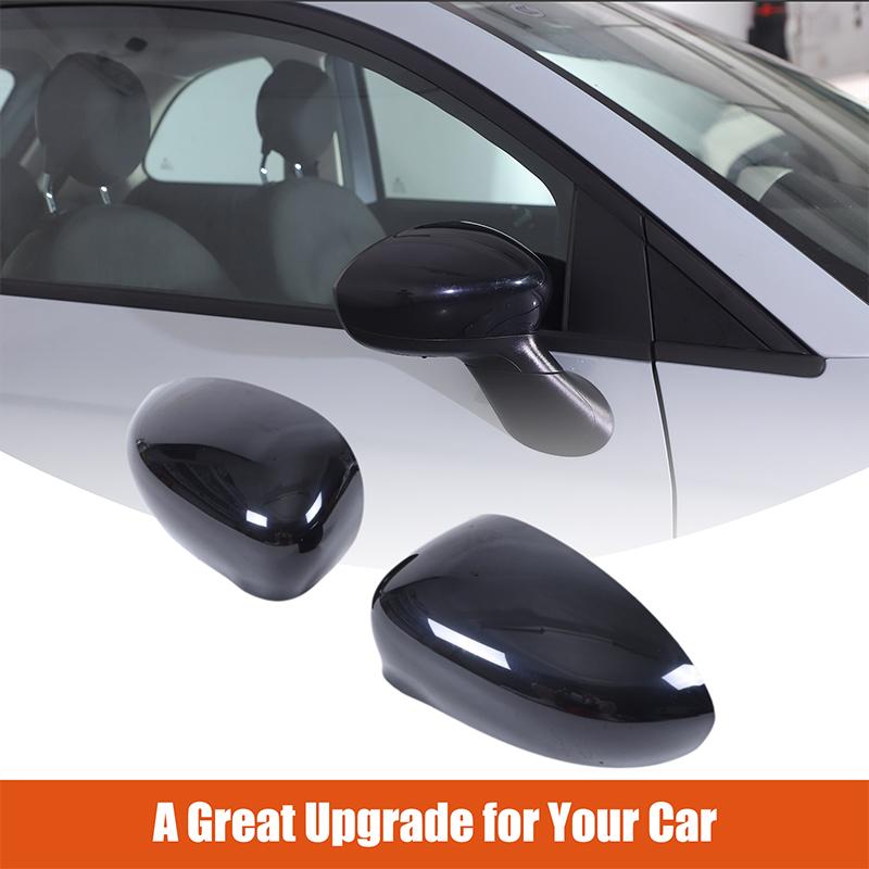 2pieces set ABS Car exterior rearview mirror decorative cover Repair styling stickers For Fiat 500 2016+ Replacement Accessories