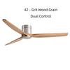 42-60" Modern Whisper-Quiet Villa Hotel Decoration Fan Commercial Ceiling Fan Style Solid Wood Blades Electric Fan