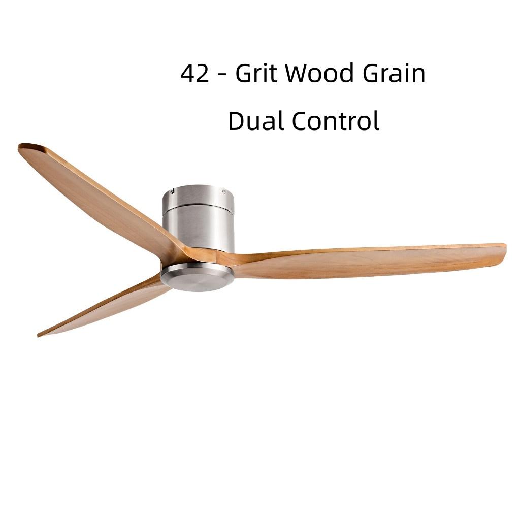 42-60" Modern Whisper-Quiet Villa Hotel Decoration Fan Commercial Ceiling Fan Style Solid Wood Blades Electric Fan