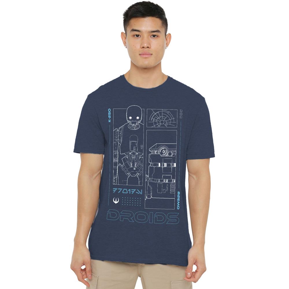 Stjärnornas krig: Andor Unisex Vuxen Droids T-shirt