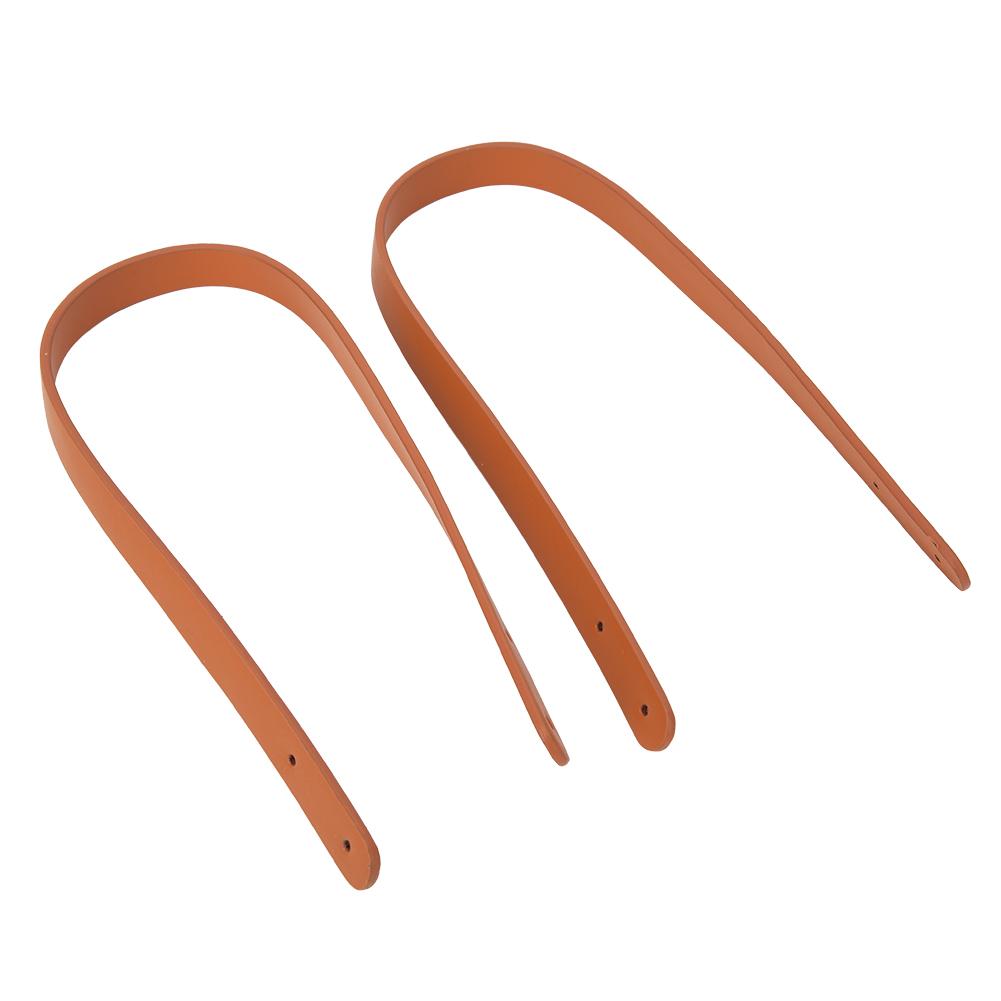 

2 шт. сумка ремешок для руки спилок кожа DIY ручная работа детали сумки с 8 комплектами светло-золотых заклепок жёлтый