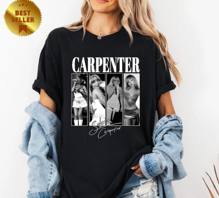 Sabrina Carpenter Tour T-shirt Sabrina Carpenter Album T Shirt 1 Unisex T-Shirt XXXXL