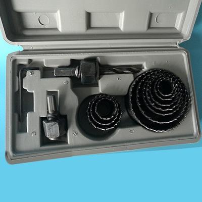 11ks Děrovací pila Vrtací sada Vrtáků 19-64mm Dřevo Kov Kruhový Kulatý Kufr