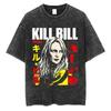 T-shirt Kill Bill Stampa Grafica Unisex Cotone Film d'Azione Quentin Tarantino Maglietta