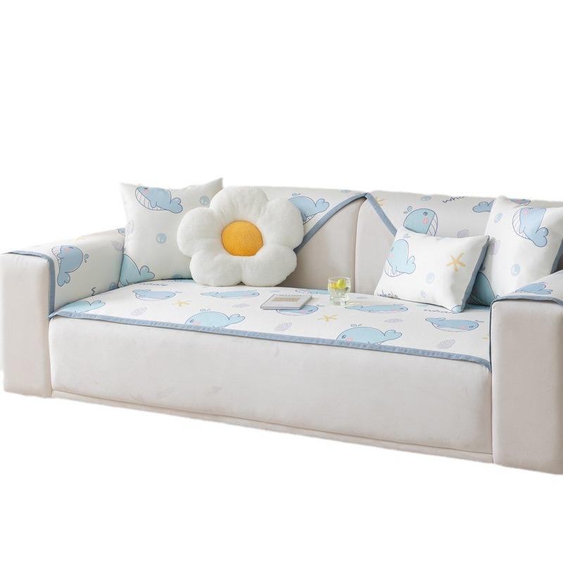 Cartoon Eisrattan Sofa Kissen Matte Kalte Matte Eisseidenmatte Waschbar Sommer Sofaüberwurf Kalte Sitzkissen Sommer