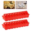 2 Piece Plastic Flip Top Feeder for Small Poultry with 18 Feeding Holes Perfect for Backyard Farms and Aviaries