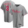 Philadelphia Phillies Baseball Jersey Mens Embroidered V-Neck Sportswear Loose Fit Nylon Athletic Top Fan Wear
