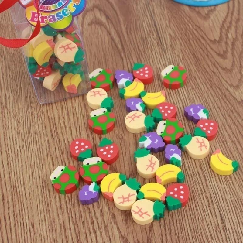 10 Pieces of Children's Stationery/gift/toy Prizes Student Eraser Stationery Novelty Cute Mini Fruit Eraser Pencils