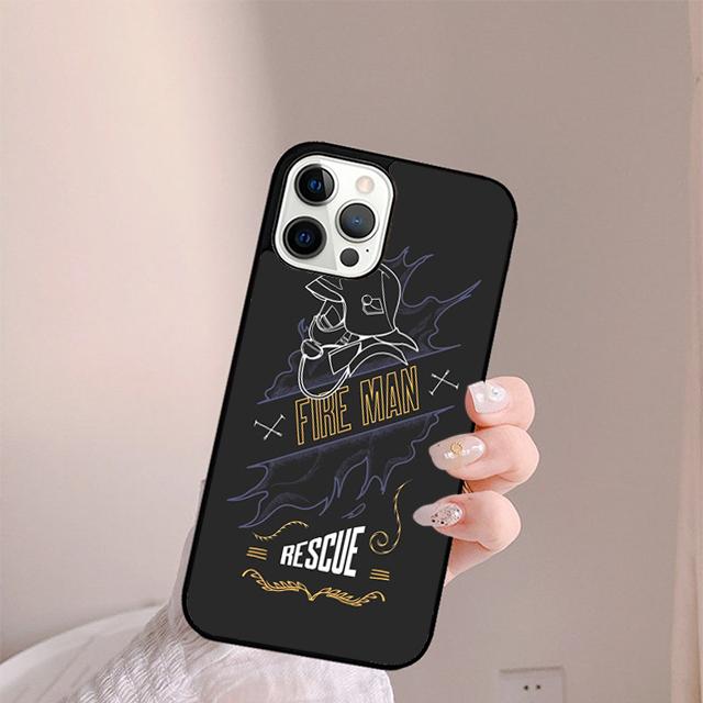 Firefighter Heroes Fireman Phone Case For iPhone 17 Air 13 12 14 15 16 Cover For Apple Pro Max Plus Coque