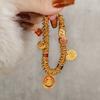 Traditional Copper Pendant Bracelet With Gold Plating For Women Gift Ethnic Style