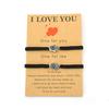 Romantische 5 Stile 2 Stück Partner-Paar-Armband Handgeflochtene Schnur Freundschaftsarmband Verstellbar Perfekte Geschenke Für Liebende