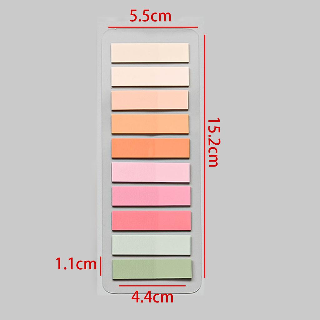 200-1600 Sheets Transparent Colorful Index Creative Memo Pads Office School Stationery Self-Adhesive Stickers Sticky Note Pads