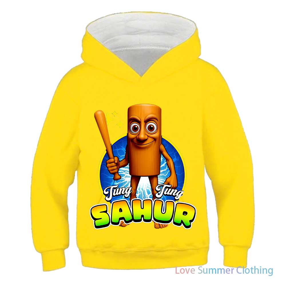 

Тралалеро Тралала Толстовка с графикой акулы Смешная итальянская мозговая гниль Детские толстовки с капюшоном Повседневная мода Оверсайз пуловеры 150