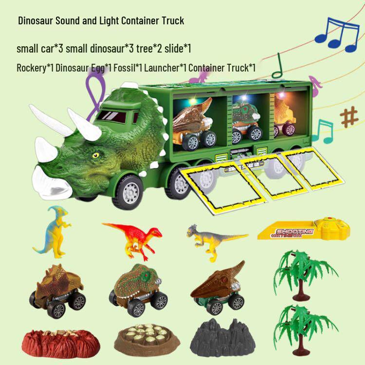 Dinosaurier Bagger Spielzeug: Tyrannosaurus Rex Transportfahrzeug für Kinder