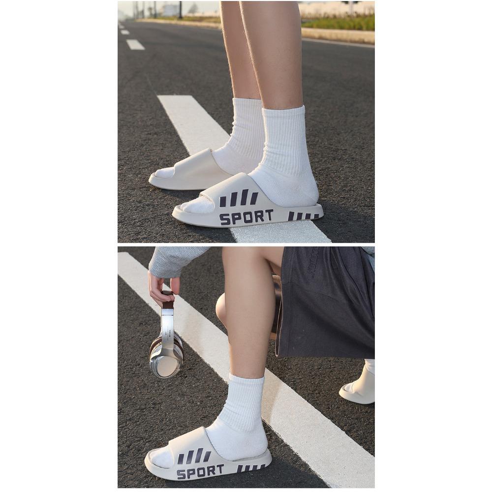 Pantuflas unisex de EVA suave, sandalias antideslizantes para interiores y exteriores, calzado casual de color liso para todas las estaciones.