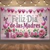 Mother's Day themed party backdrop banner in Spain, floral supplies for Mother's Day, backdrop for24