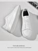Men's Trendy Non-slip Thick-soled White Sneakers - Breathable, Versatile, Large Size Casual Sports Shoes