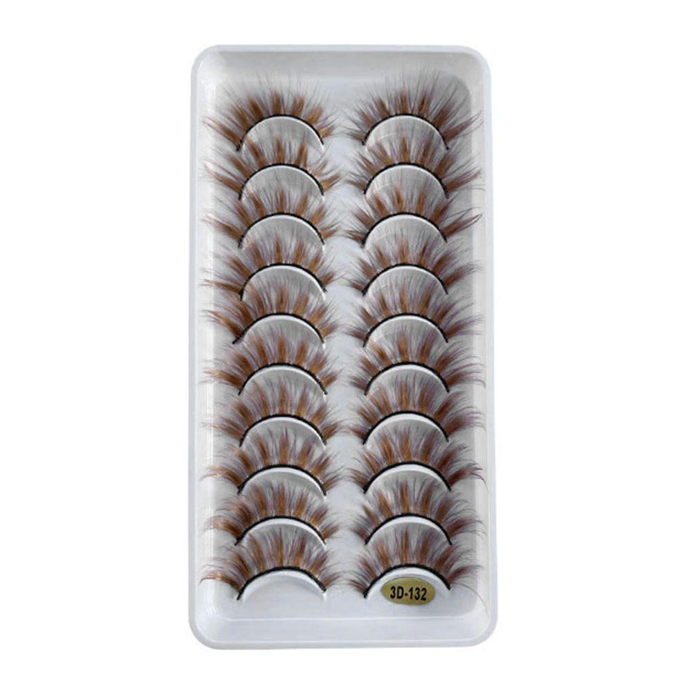 Eye Makeup Tools Wispy Mink Lashes Brown Lashes Natural Look False Eyelashes Fake Eyelashes