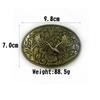Mongolian Eagle Retro Zinc Alloy Belt Buckle | Antique Tin Finish | Knight Design