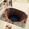 3D Optical Illusion Rug Bottomless Hole Design Non-Slip Doormat for Entrance Bathroom Stairs Playroom Living Room