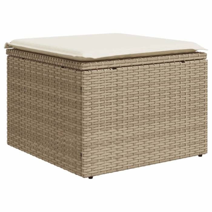 VidaXL Salon de Jardin avec Coussins 6 pcs, Canapés de Terrasse, Ensemble de Meubles de Patio, Mobilier d'Extérieur, Beige 3220517