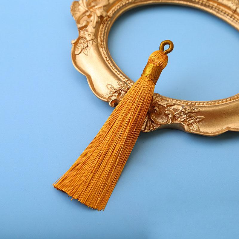 10pcs 8cm Ice Silk Tassel Charms Brush Pendant Crafts For Diy Jewelry Making Accessories Handmade Bracelet Earring Decor Crafts