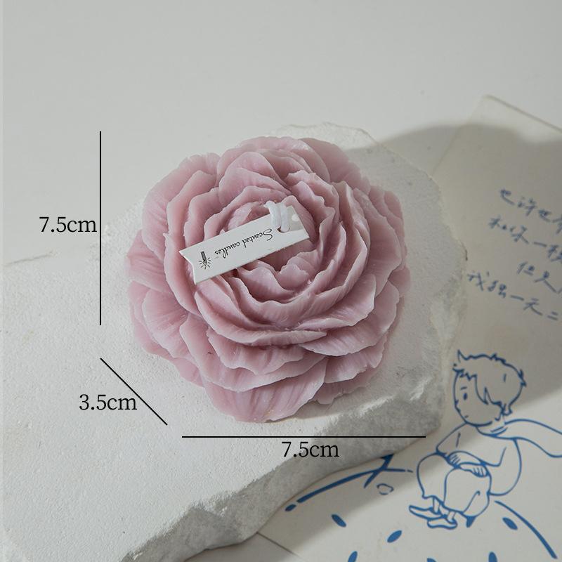 Peony Scented Candle Mother's Day Fragrance Souvenir Simulation Flower Shape Candle Ornaments