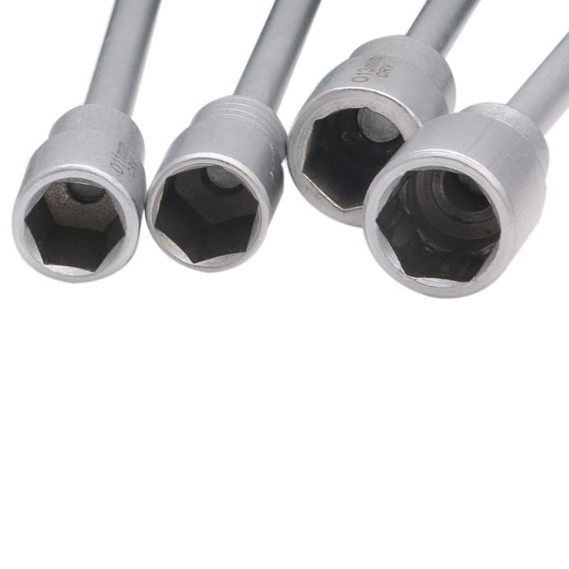 

3-14mm Metal Socket Driver Hex Nut Key Wrench Screwdriver Nutdriver Hand Tool Drop Ship жёлтый