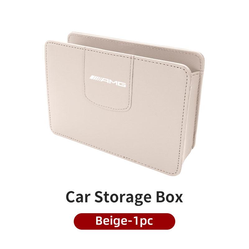 Car Door Storage Bag Drink Waste Card Key Sunglasses Holder For Mercedes Benz AMG C180 C300 W124 W176 W177 C200 C260 GLC CLE CLA