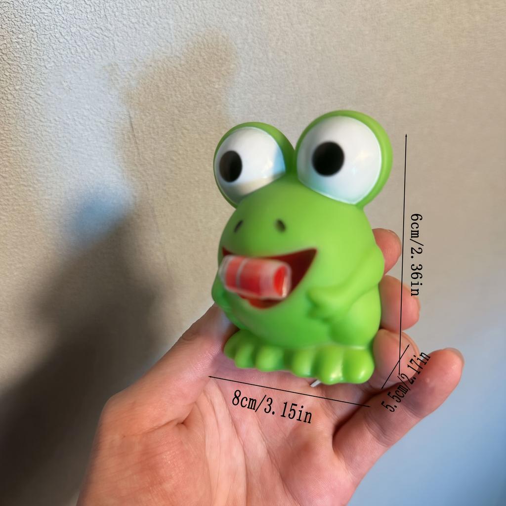 1 Creative Tongue Sticking Little Dinosaur Big Eyed Frog Pinch Decompression, Decompression Rebound Toy