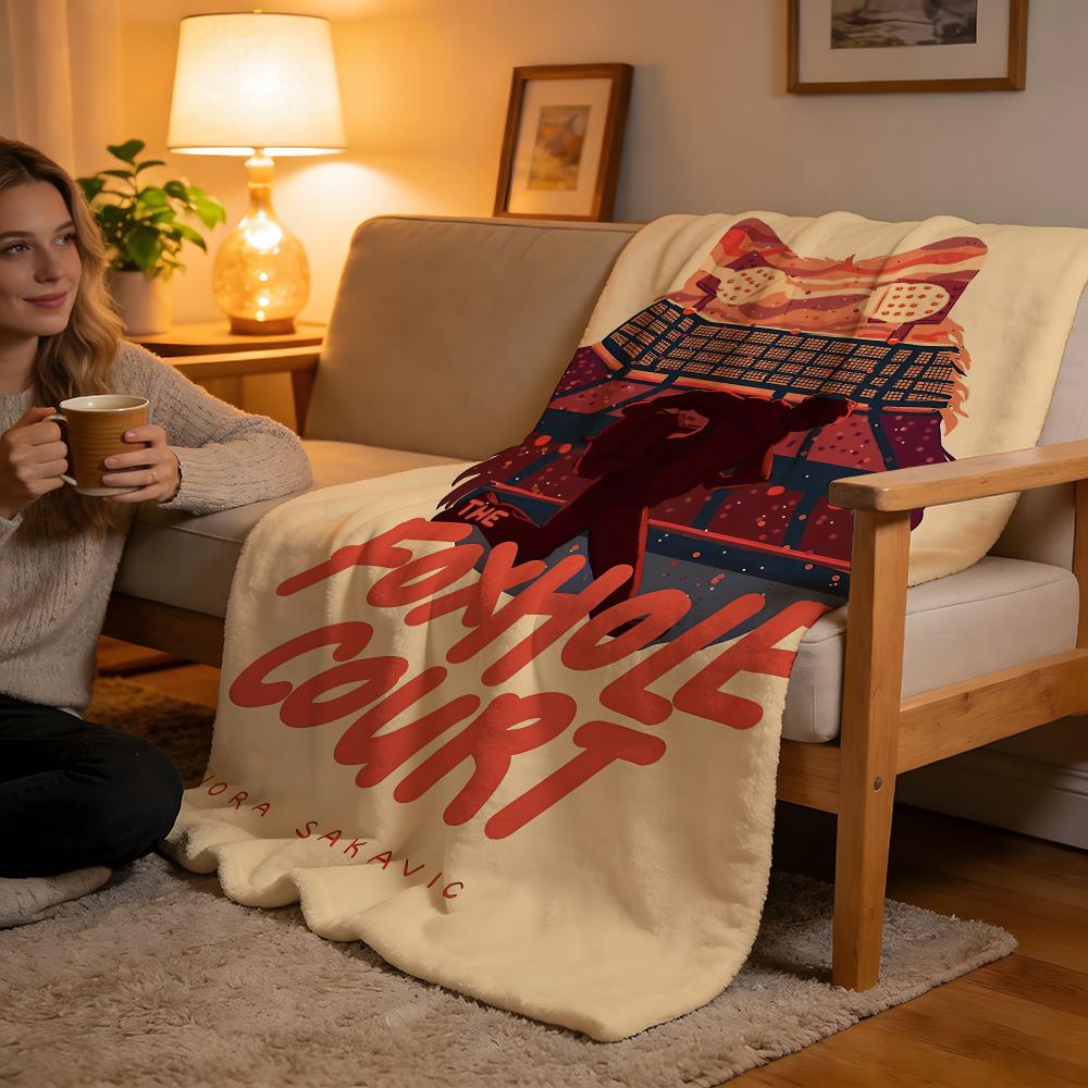 Throw High-Density Short Plush Blanket For Sofa Nap Air-Conditioned Room Soft Skin-Friendly AFTG All For The Game Retro Print
