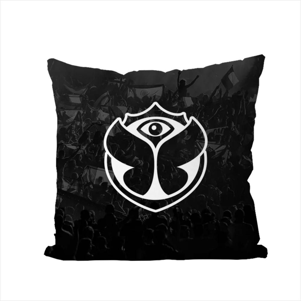 TOMORROWLAND Music Festival Pillow Case For Car Sofa Decorative Home Double-sided Print Plush Square Throw Pillow Cushion Cover